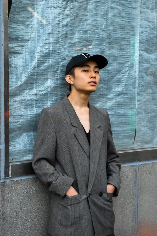 由利 貴大さん - 古着(ユーズド)(USED)、コム デ ギャルソン・オム(COMME des GARÇONS HOMME)｜渋谷ストリートスナップ - 写真7