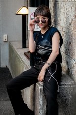 神藤 綾花さん - ハーレーダビッドソン(Harley-Davidson)、ディッキーズ(Dickies)｜原宿ストリートスナップ7