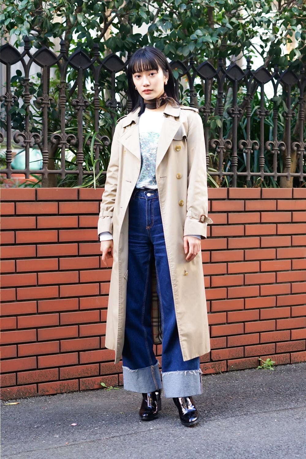 甲斐 まりかさん - バーバリー(BURBERRY)、古着(ユーズド)(USED)｜渋谷ストリートスナップ1