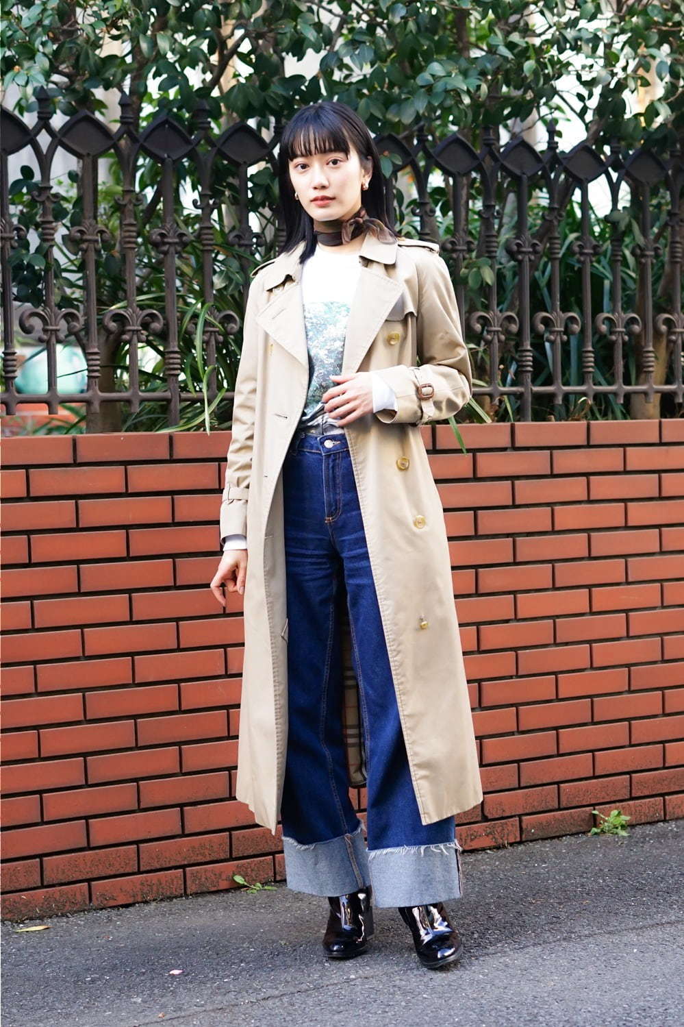 甲斐 まりかさん - バーバリー(BURBERRY)、古着(ユーズド)(USED)｜渋谷ストリートスナップ - 写真2