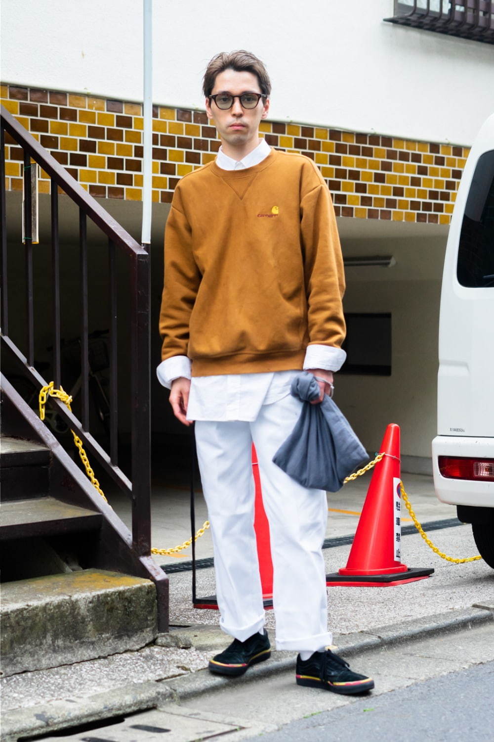 増川 亜廉さん - カーハート(CARHARTT)、ラフ シモンズ(RAF SIMONS)｜渋谷ストリートスナップ1