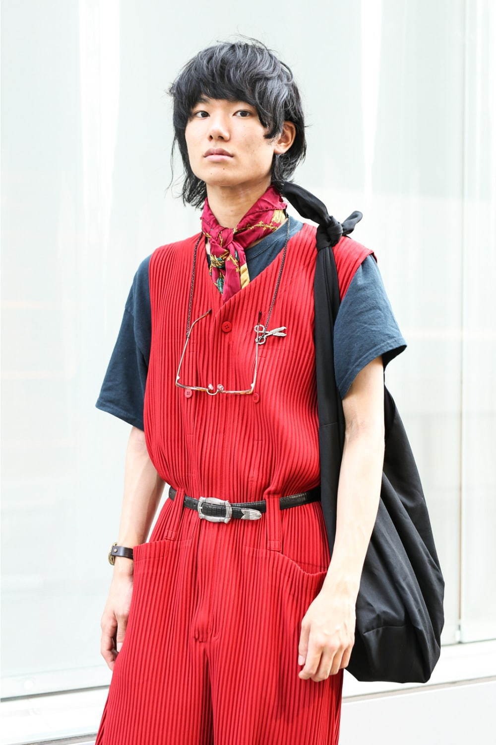 山口 善哉さん - プリーツ プリーズ イッセイ ミヤケ(PLEATS PLEASE ISSEY MIYAKE)、古着(ユーズド)(USED)｜渋谷ストリートスナップ - 写真2