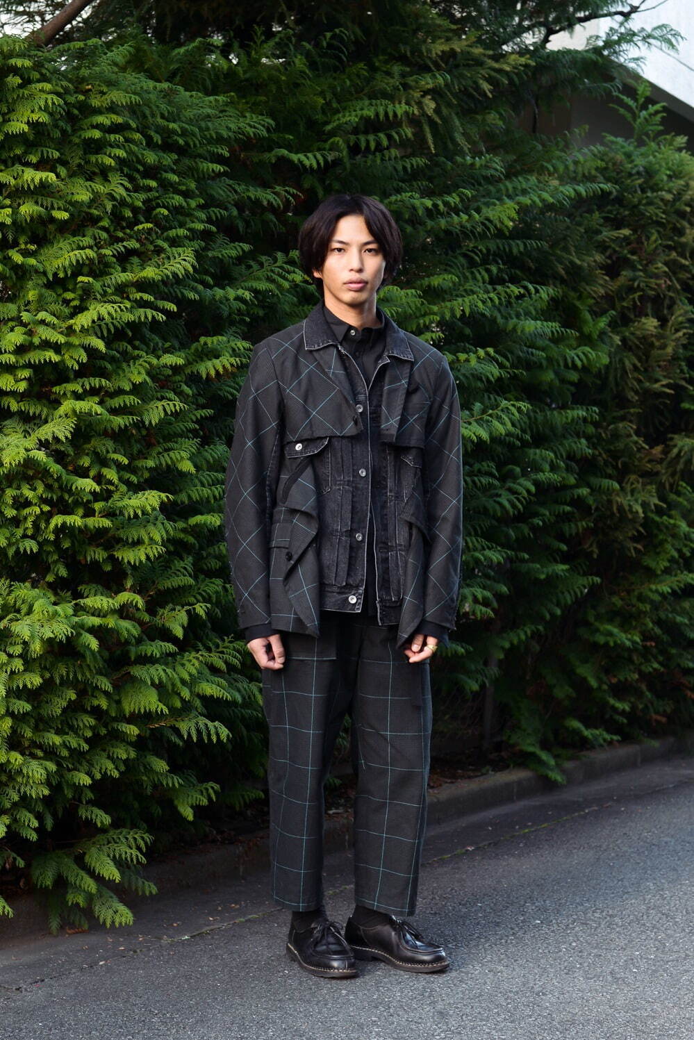 山内 浩太朗さん - サカイ(sacai)、パラブーツ(Paraboot)｜渋谷ストリートスナップ - ファッションプレス