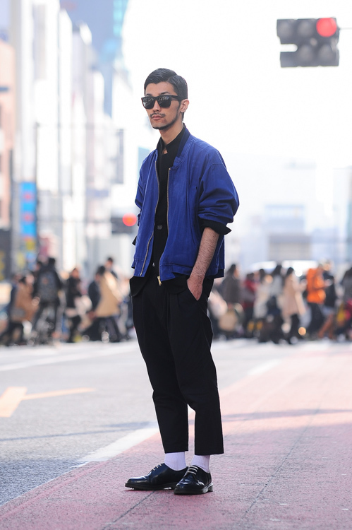 森島 淳也さん - ヨウジヤマモト(Yohji Yamamoto)、ドクターマーチン(Dr. Martens)｜原宿ストリートスナップ - 写真1